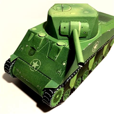 Pin On Paper Tank Model Kit M4 Sherman Wwii