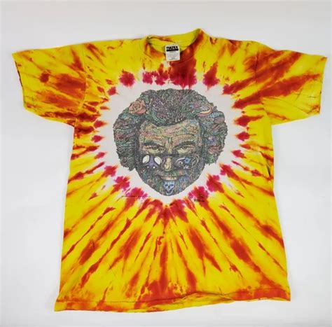 Vintage 1995 Jerry Garcia Grateful Dead Psychedelic Big Head Tie Dye