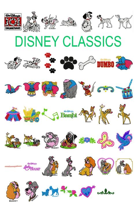 48 Disney Machine Embroidery Designs Dumbo Embroidery Disney Etsy Uk