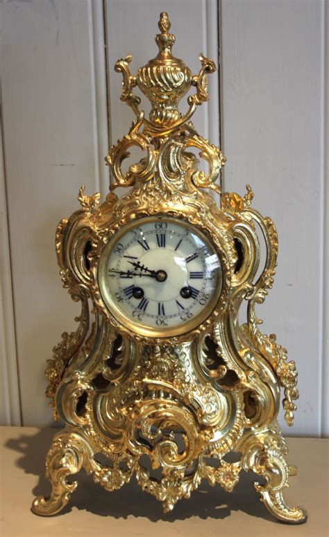 French Gilt Brass Mantel Clock 286329 Uk