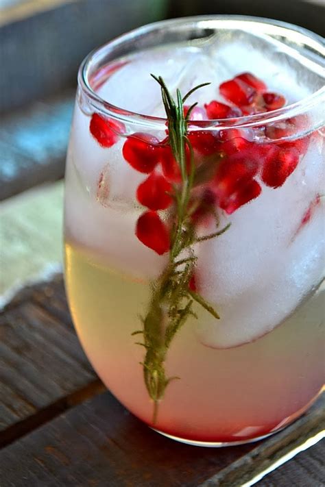 Drink Recipes Pomegranate And Rosemary White Sangria