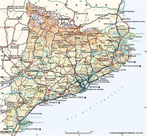Mapa Cataluña Fotos Pueblos Descripcion