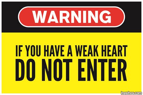 Warning Do Not Enter Funny Poster 12 X 18 Inch Inephos Funny
