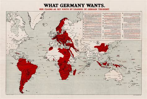 First World War Propaganda Map Rare And Antique Maps
