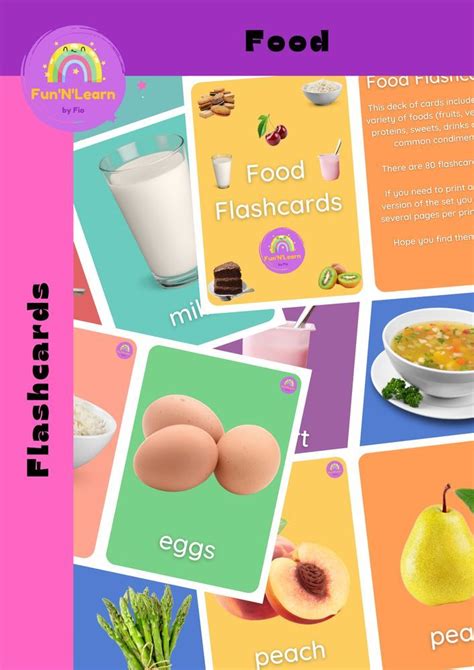 Esl Food Vocabulary Peach Fruit Types Of Resources Deck Of Cards