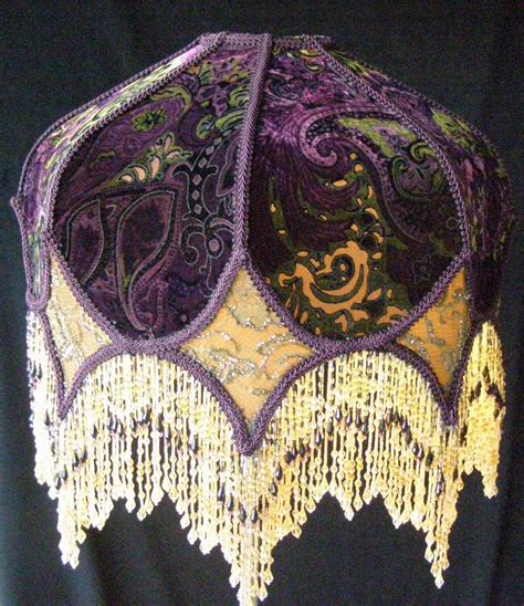 The definitive guide to victorian lamp. Victorian Eclectic Lampshade with Beaded Fringe