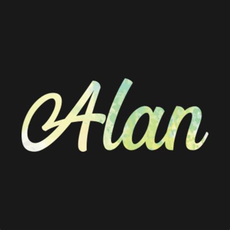 Alan Name Art Alan Koszulka Dziecięca Teepublic Pl