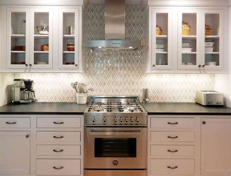 Mosaic tile backsplashes can be created by using a range of tiles in various materials, colors and sizes. Arabesque mosaic - Encore Ceramics | Arabesque tile ...