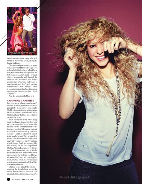 Shakira Billboard Magazine March 15 2014 Celebmafia