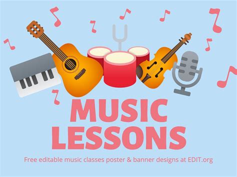 Editable Music Classes Flyer Templates