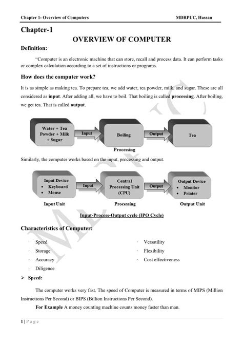 Chapter 1 Overview Of Computers Mdrpuc Hassan Chapter 1 Overview Of