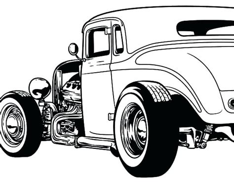 Hot Rod Car Drawing At Getdrawings Free Download