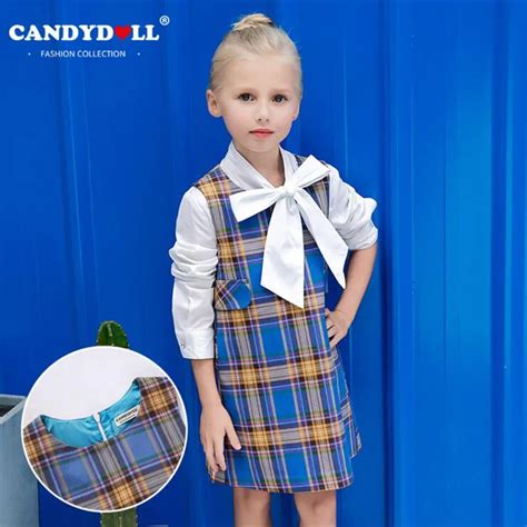 Candydoll 2017 Baby Girls Plaid Summer Dress Kids Dresses For Girls