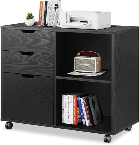 Buy Beyamis Devaise 3 Drawer Wood File Cabinet Mobile Lateral Filing