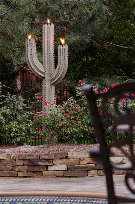 5 out of 5 stars (1,077) 1,077 reviews $ 167.00 free shipping only 3 available and it's in 4 people's carts. Saguaros | Garden torch, Cactus garden, Garden art