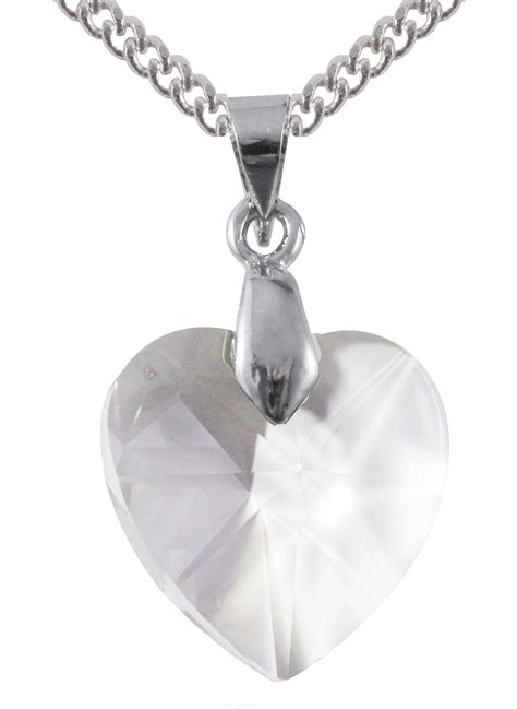Swarovski Crystal Clear 18mm Heart Pendant The Crystal Cove