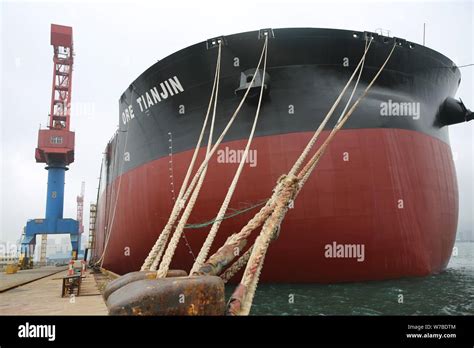 View Of The Worlds Largest Bulk Carrier Ore Tianjin At A Port In
