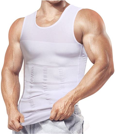 Gynecomastia Compression Shirt Slimming Men Shapewear To Hide Man Boobs Moobs Ebay