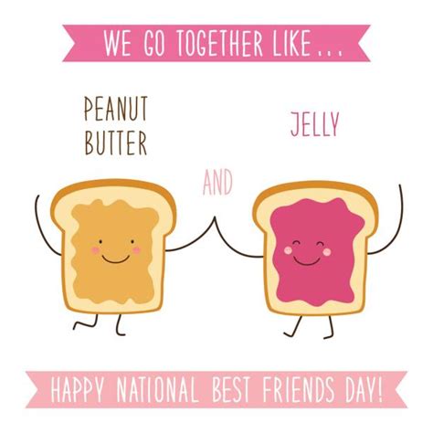 All about 'national best friend day' on the 9th of june. Royalty Free Peanut Butter Clip Art, Vector Images ...