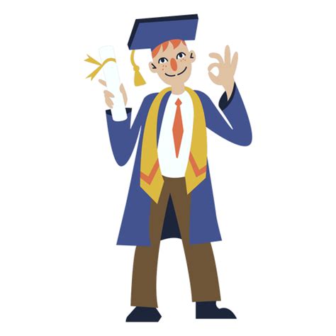 Boy Graduation Flat Transparent Png And Svg Vector File