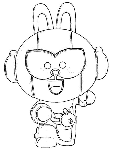 And is one of 6 robot characters in the game like tick barley rico darryl and carl. Kleurplaat Cony Max Brawl Stars | Leukekleurplaten.nl