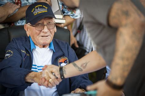 Joe George Pearl Harbor Hero Honored For Saving 6 Uss Arizona Crewmen