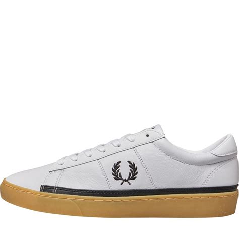 Buy Fred Perry Mens Spencer Leather Trainers White