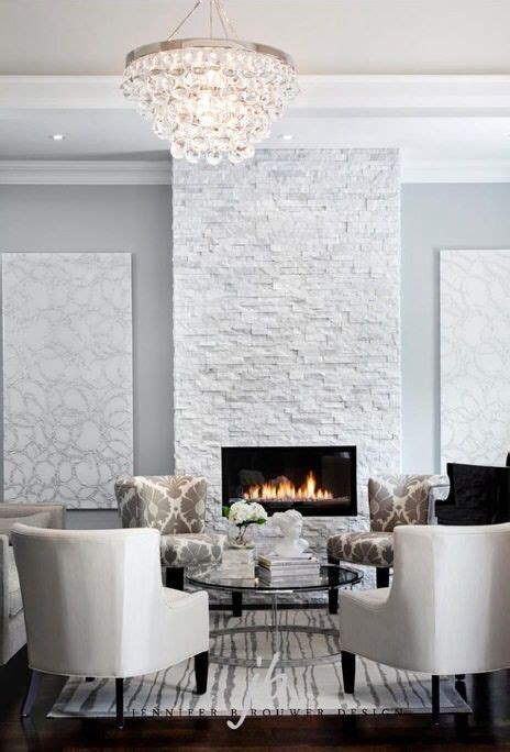 Floor To Ceiling Stone Fireplace Is To Die For Love The Artwork As