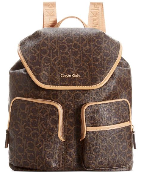 Calvin klein Hudson Monogram Backpack in Brown | Lyst