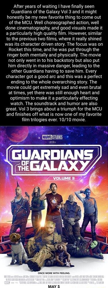 After Years Of Waiting I Have Finally Seen Guardians Of The Galaxy Vol