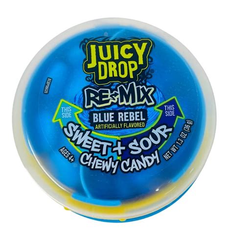 Juicy Drop Remix Sweet And Sour Chewy Candy 13oz Candy Funhouse