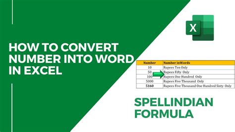 How To Convert Number Into Words In Excel Spellindian Formula Spell