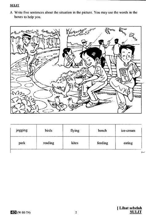 Worksheet for class 2 worksheets for grade 3 nouns worksheet hindi worksheets grammar worksheets printable worksheets free worksheets free printable printables. pertengahan tahun 2014 - tahun 4 - bi kertas 2 | Picture ...