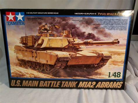 Tamiya M A Abrams Us Main Battle Tank Scale Tank Plastic Model