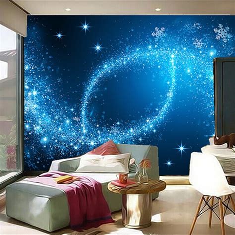 Custom 3d Murals3d Starlight Night Sky Ceiling Frescoes Papel De