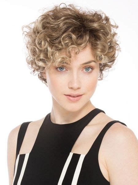 European Hairstyle Womens Wigs Heat Friendly Synthetic Hair Short Curly Wig Ombre Brown Blonde