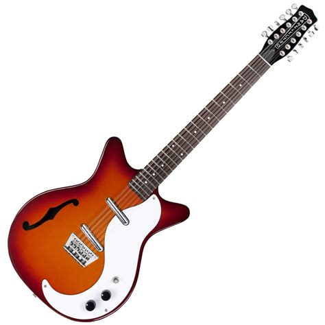 Danelectro Dc59 12 String Electric Guitar Cherry Sunburst Gear4music
