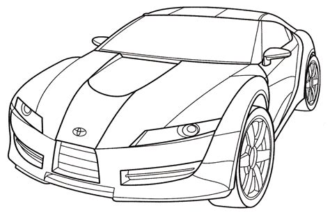 Toyota Supra Car Coloring Pages