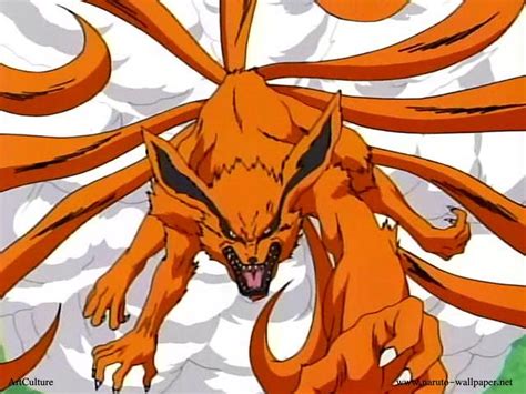 Download Wallpaper Nine Tailed Fox Demon Naruto Anime Bwalles By
