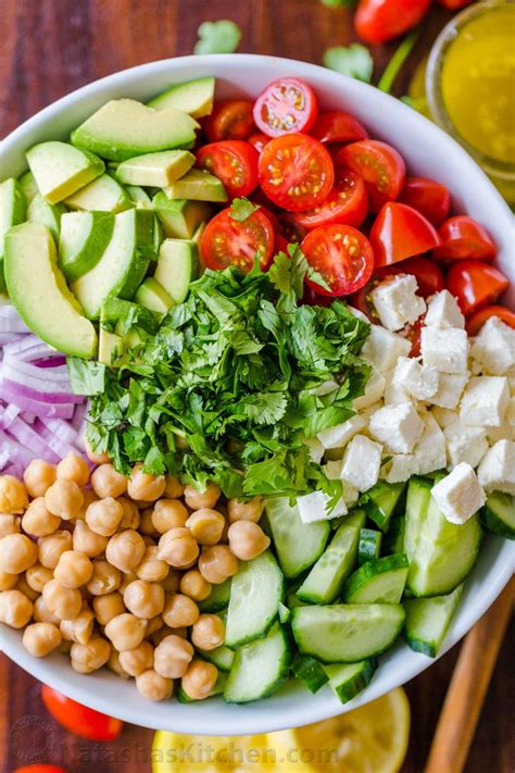 1/2 cup thinly sliced scallions or spring onions (about 6 to 8 scallions. Chickpea Salad loaded with crisp cucumbers, juicy tomatoes ...