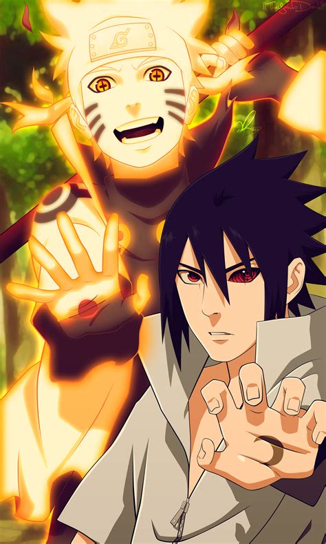 The Sun And The Moon Naruto And Sasuke By X7deviantaart On Deviantart