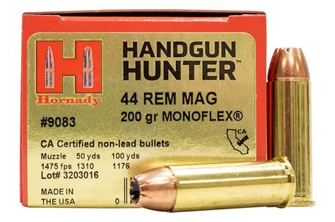 Hornady Handgun Hunter Ammunition 44 Remington Magnum 200 Grain