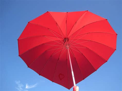 Lovebrella A Heart Shaped Umbrella Large Enough To Keep Your