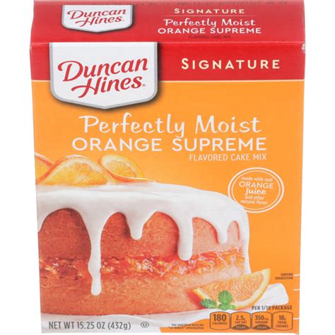 Duncan Hines Signature Perfectly Moist Orange Supreme Cake Mix 1525