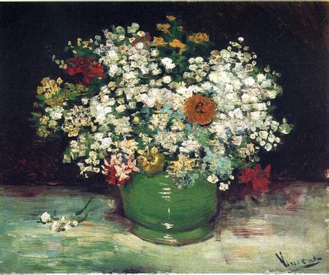 A wide variety of vase flowers van gogh options are available to you, such as scenery, animal, and still life. Vase with zinnias and other flowers 1886 / Vincent van ...