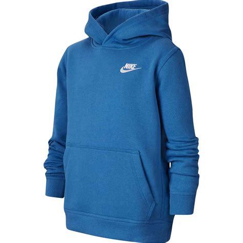 Kids Nike Sportswear Pullover Hoodie Mountain Blue Soccerpro