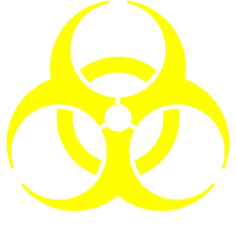 Filebiohazard Symbol Yellowsvg Clipart Best Clipart Best