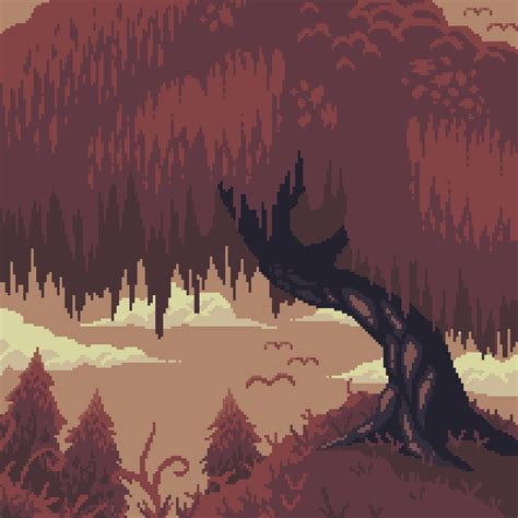 Pin By Everest On Pixel Art Pixel Art Autumn Trees Pixel Drawing