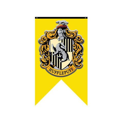 Harry Potter Hufflepuff Crest Banner Fabric Poster 22 Liked On