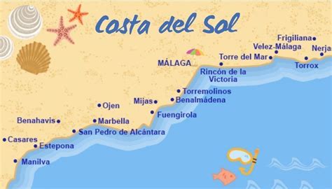 Informaci N Tecnolog A Sombra Mapa De La Costa Del Sol Colonia Enojado Al Rev S